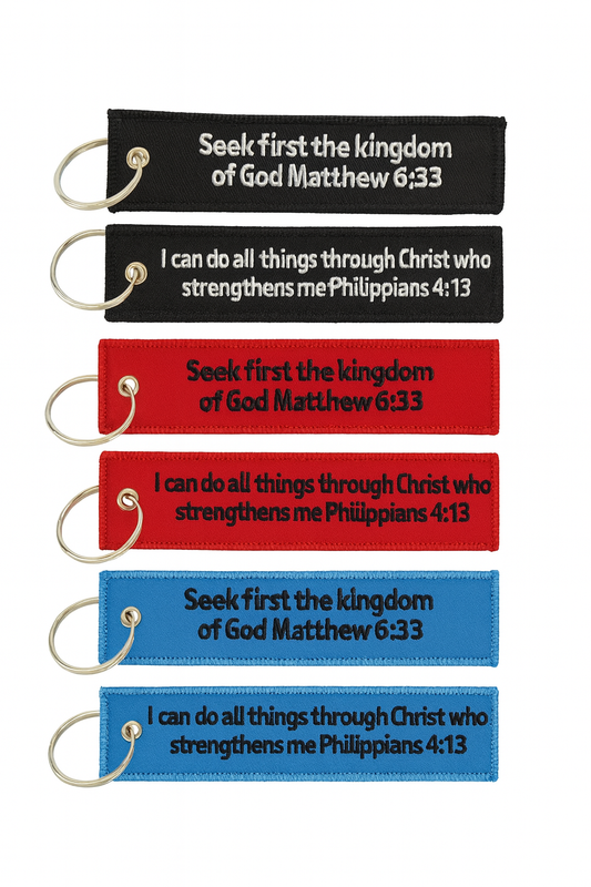 Remove Before Flight Keychain Bible Verse